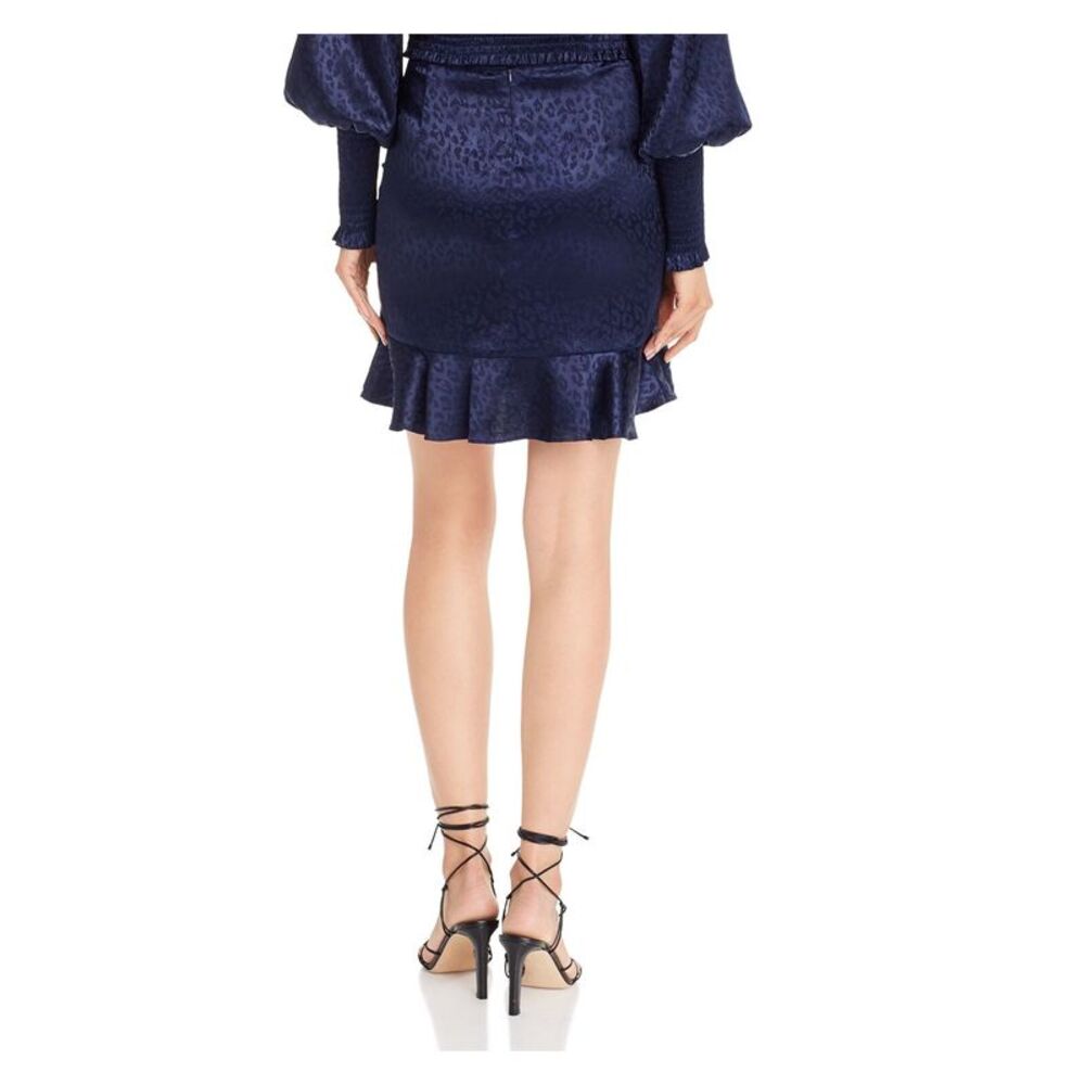 AQUA Womens Navy Mini Skirt M - Picture 2 of 2